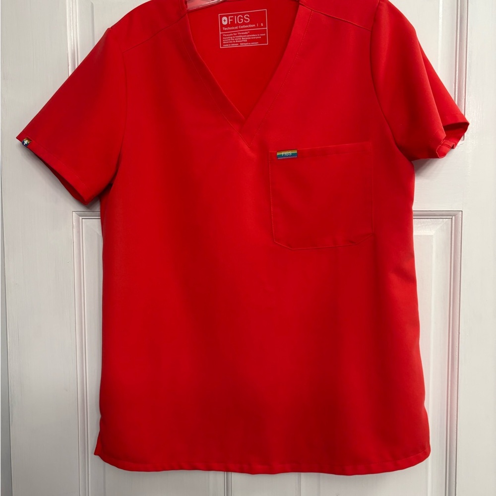 Figs Red Women's Top